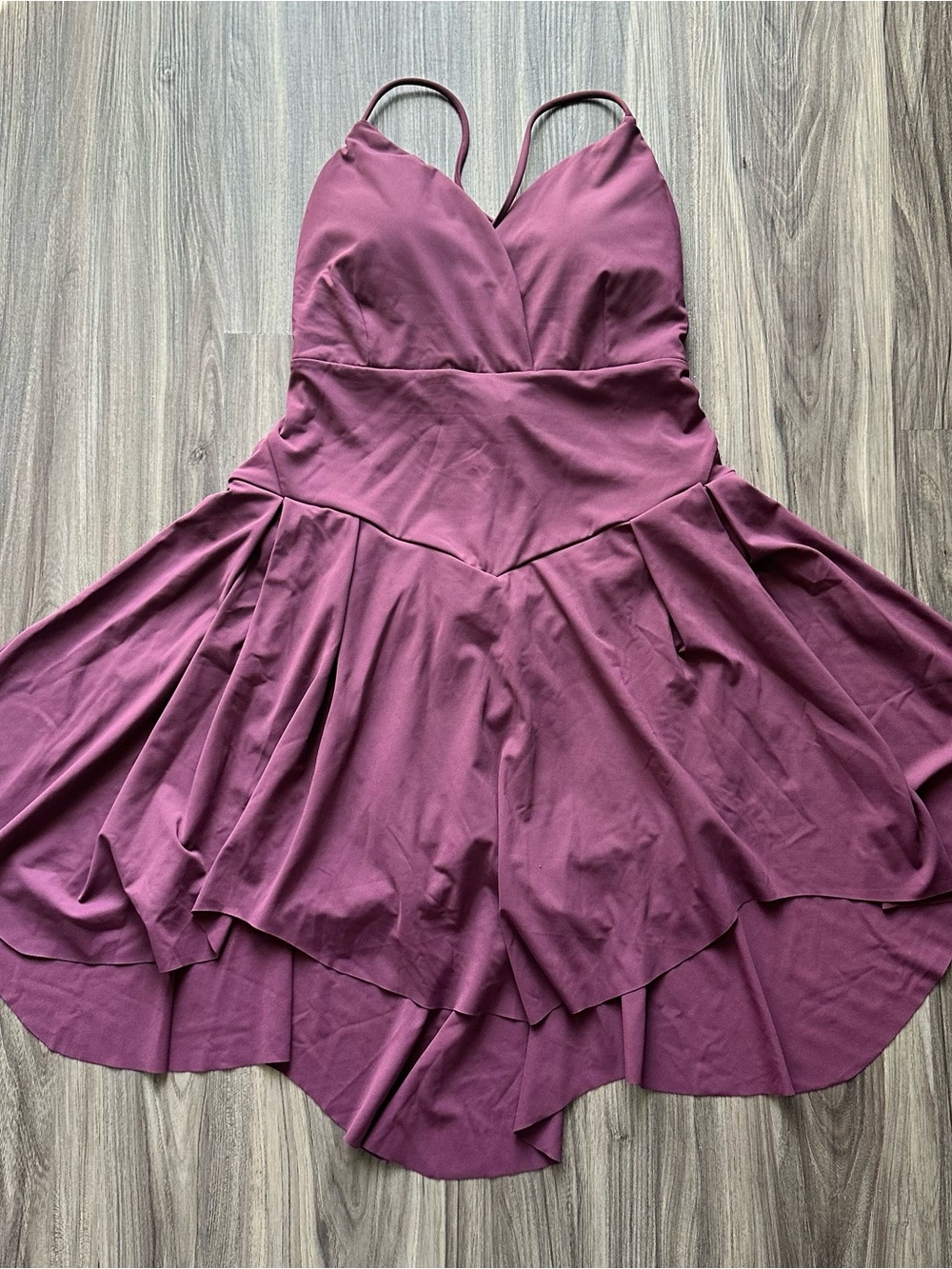 Halara Mini Cross-Lace Dress